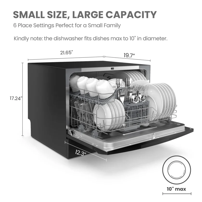 COMFEE' Portable Countertop Dishwasher for Dorm, RV& Apartment - Image 10