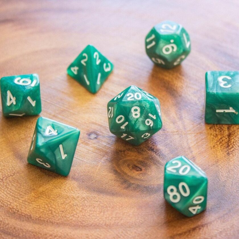 Pearl Green Dice - Image 7