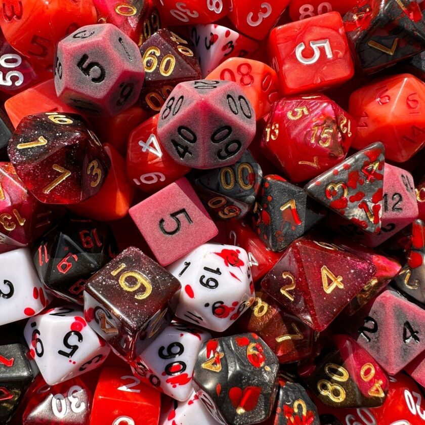 Red DnD Dice Set