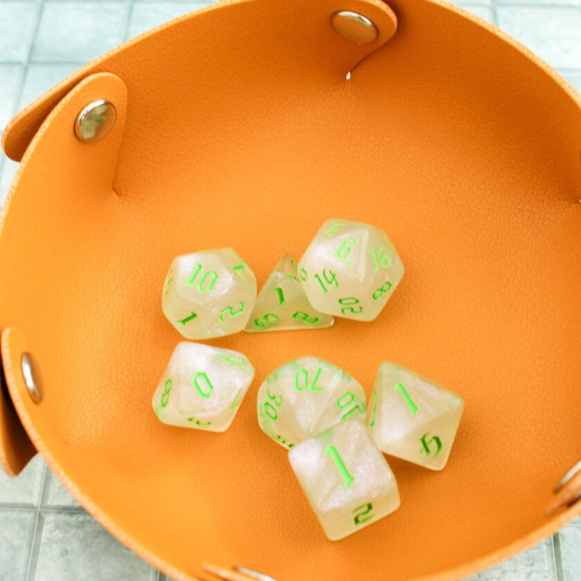 Green Fog DnD Dice Set