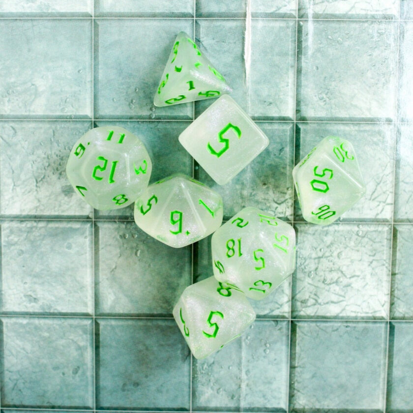 Green Fog DnD Dice Set - Image 6