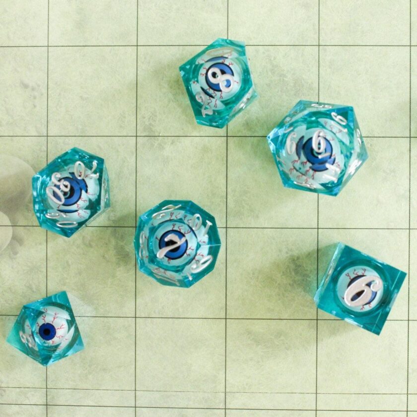 Blue Googlie Eyes Dice - Image 7