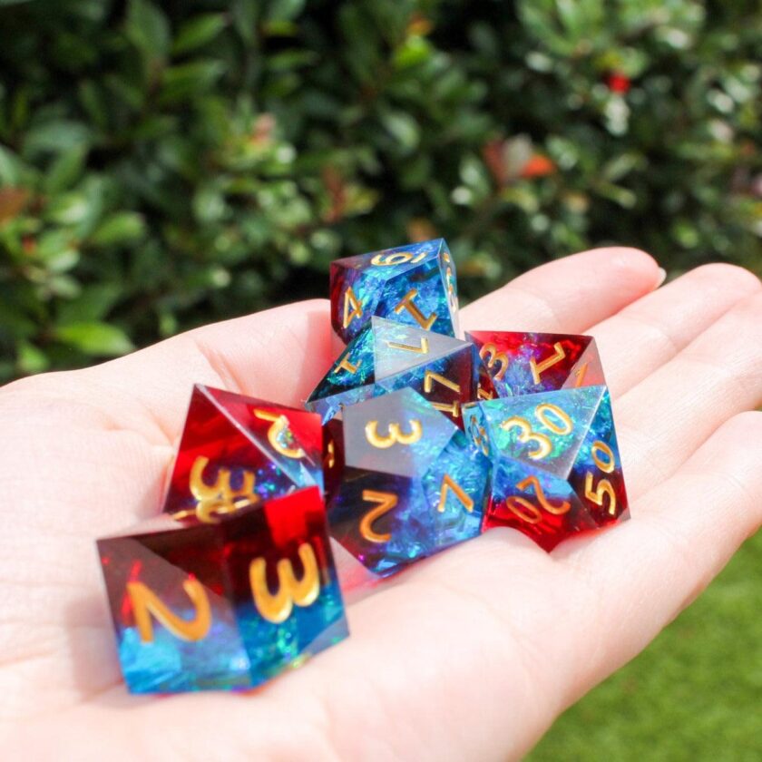 Blue and Red Sharp dice - Image 2