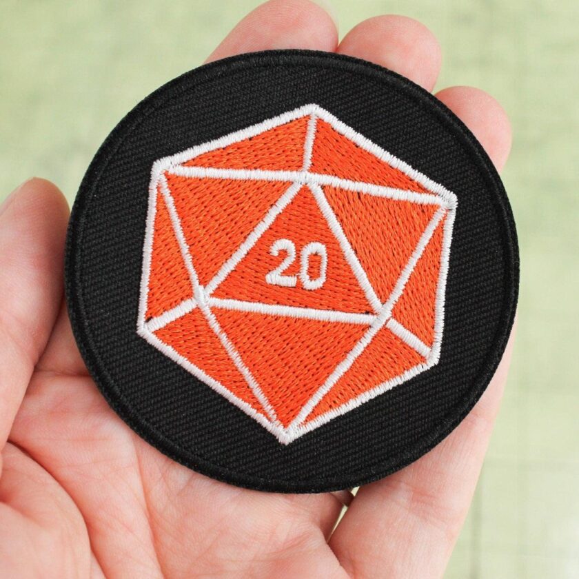 Orange D20 Patch - Image 3