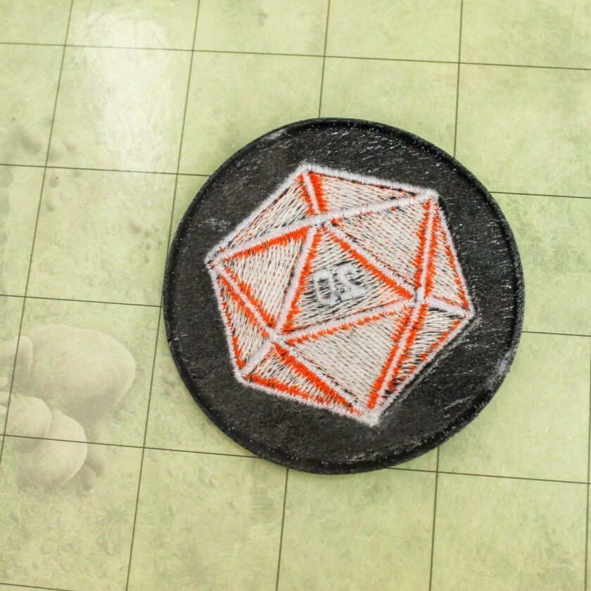 Orange D20 Patch - Image 4