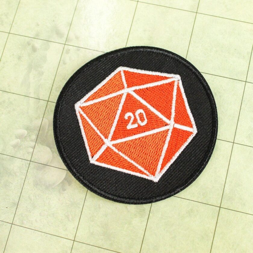 Orange D20 Patch - Image 6