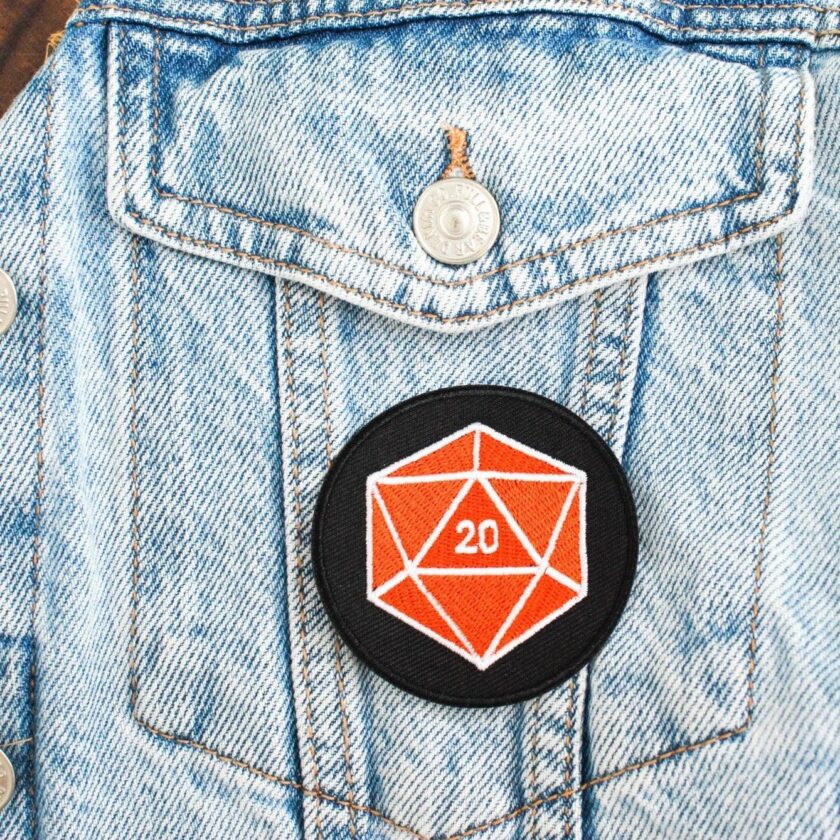 Orange D20 Patch - Image 2