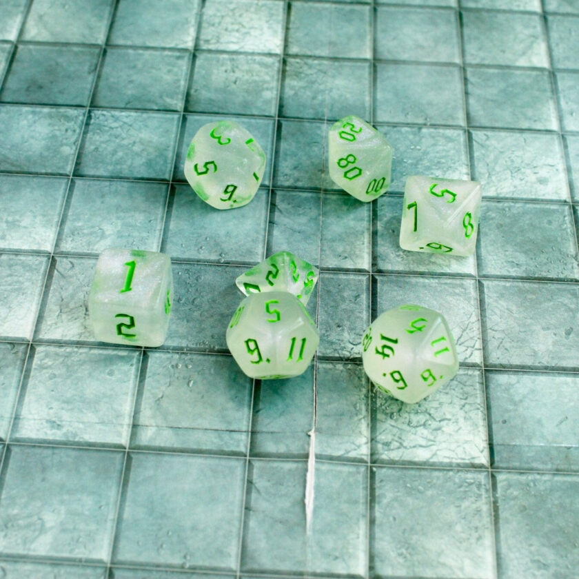 Green Fog DnD Dice Set - Image 3