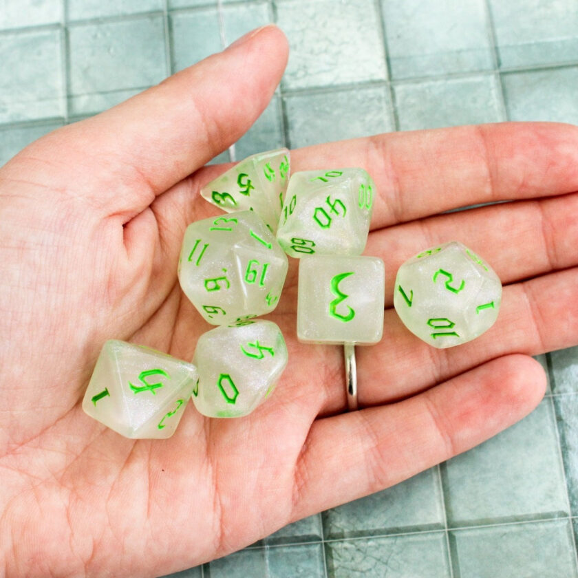 Green Fog DnD Dice Set - Image 5