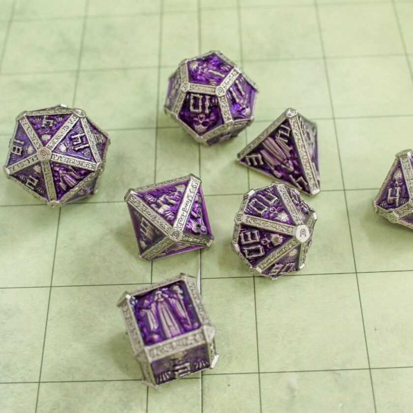 Purple Crypt Skull Dice Set - Image 5