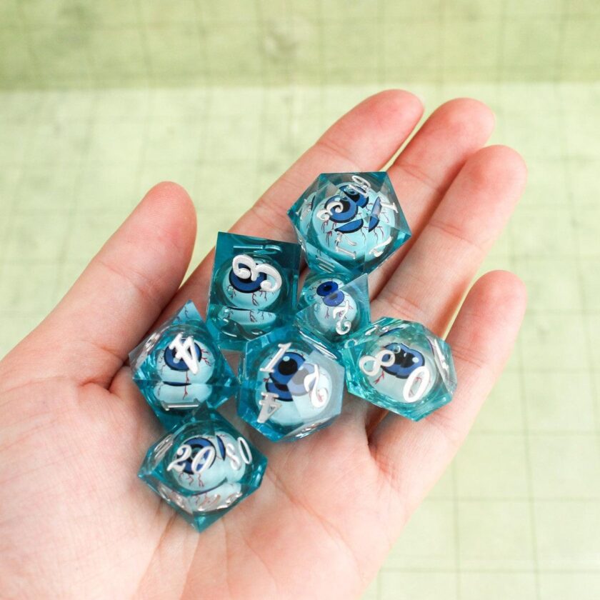 Blue Googlie Eyes Dice - Image 6