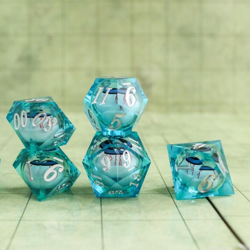 Blue Googlie Eyes Dice - Image 2