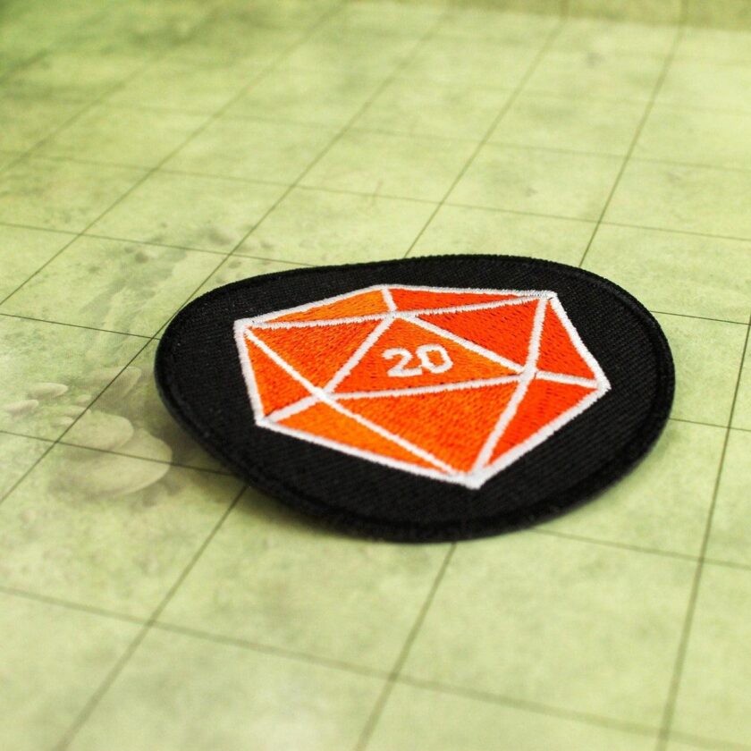 Orange D20 Patch - Image 5