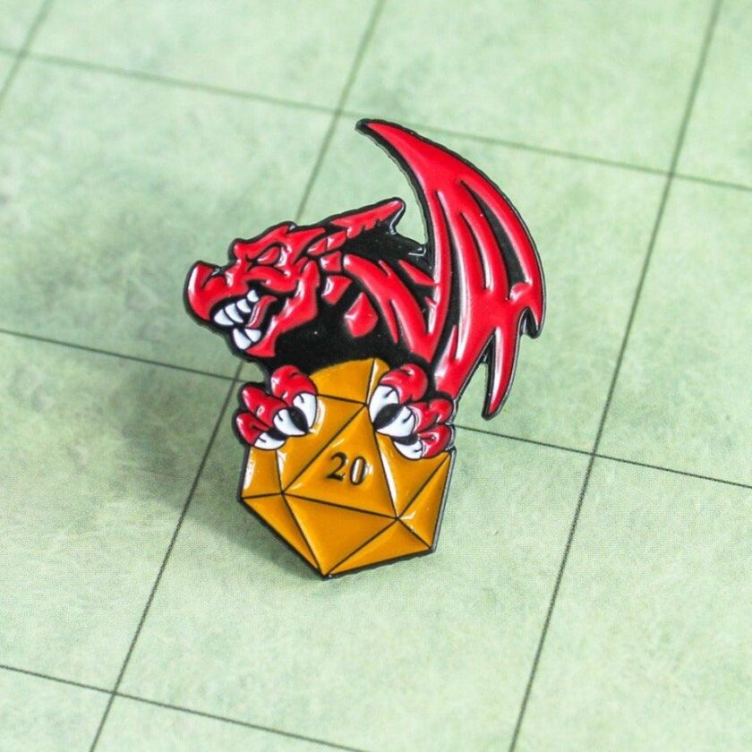 D20 Dragon Pin - Image 3