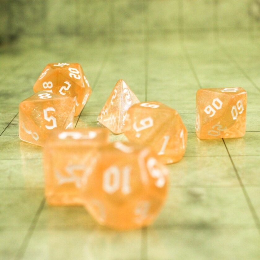 Fog Peach Dice Set - Image 2