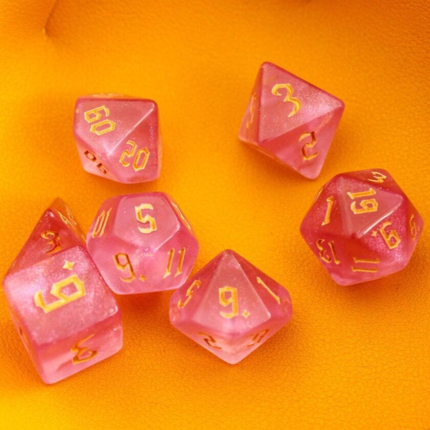 Rose Fog Dice Set