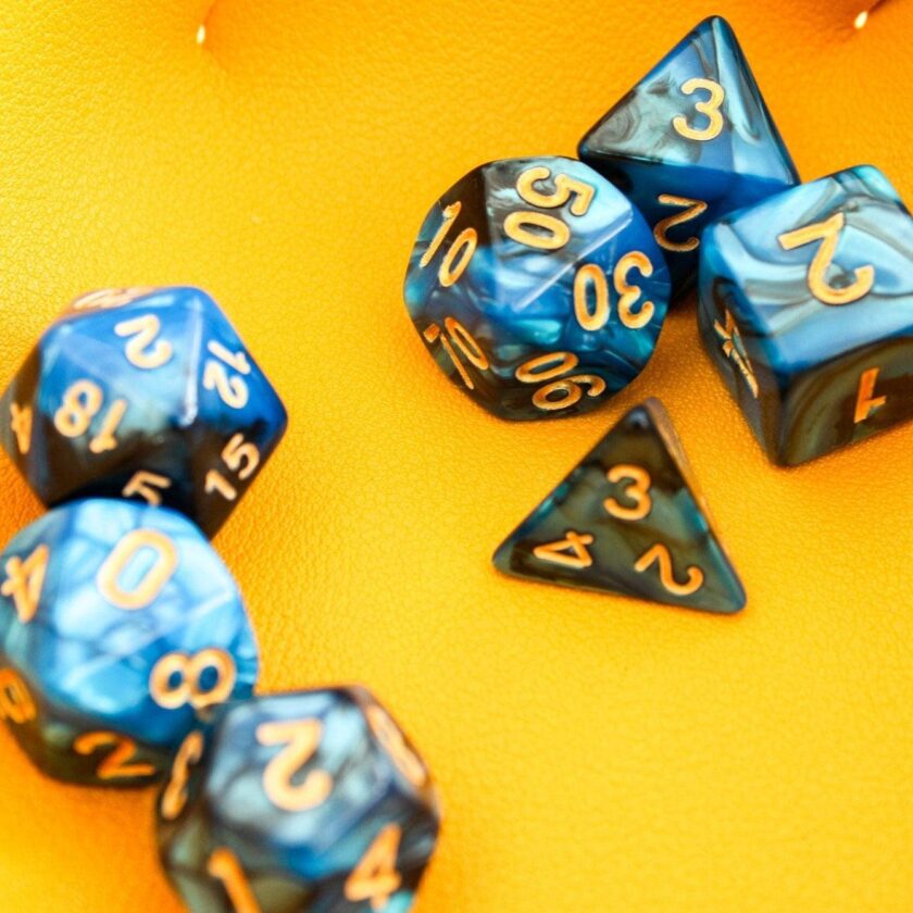 Blue Slush Dice Set