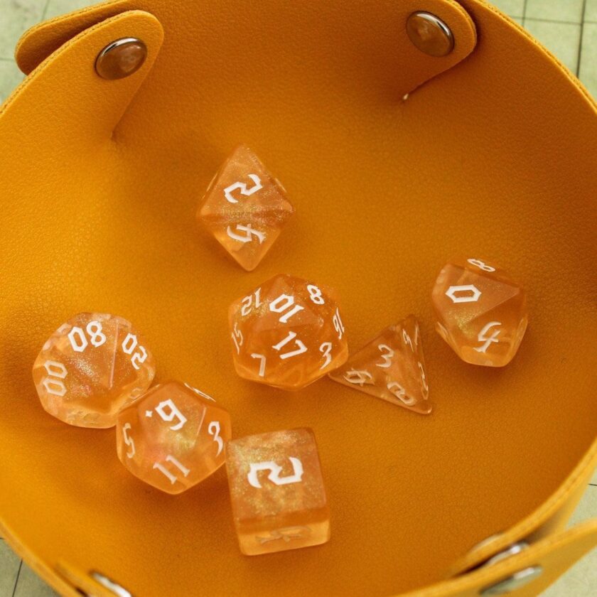 Fog Peach Dice Set - Image 3