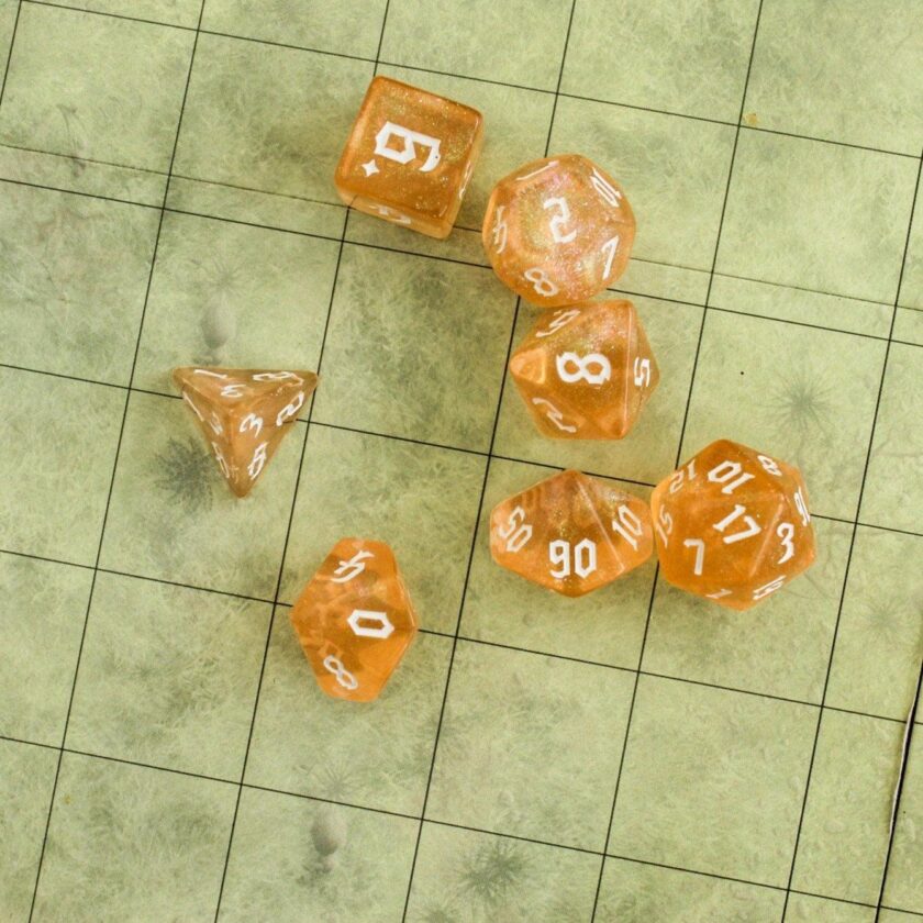 Fog Peach Dice Set - Image 4