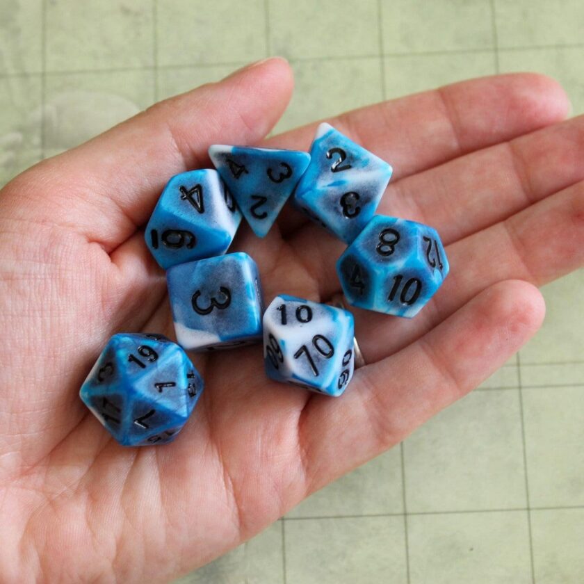 Archaic Light Blue Dice Set - Image 6