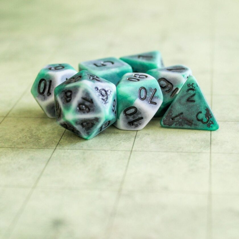 Archaic Green Dice Set - Image 4