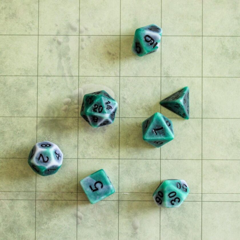 Archaic Green Dice Set - Image 3