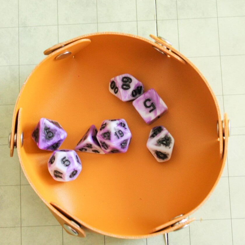 Light Archaic Purple Dice Set - Image 3