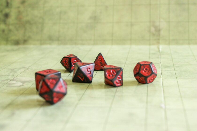 Archaic Dark Red Dice