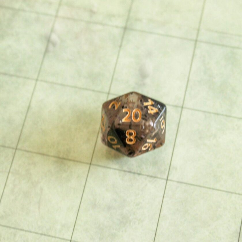 Black Glint Dice Set - Image 4