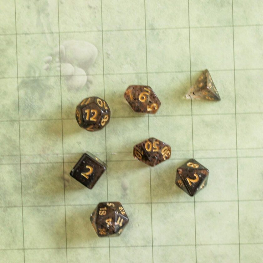 Black Glint Dice Set - Image 3