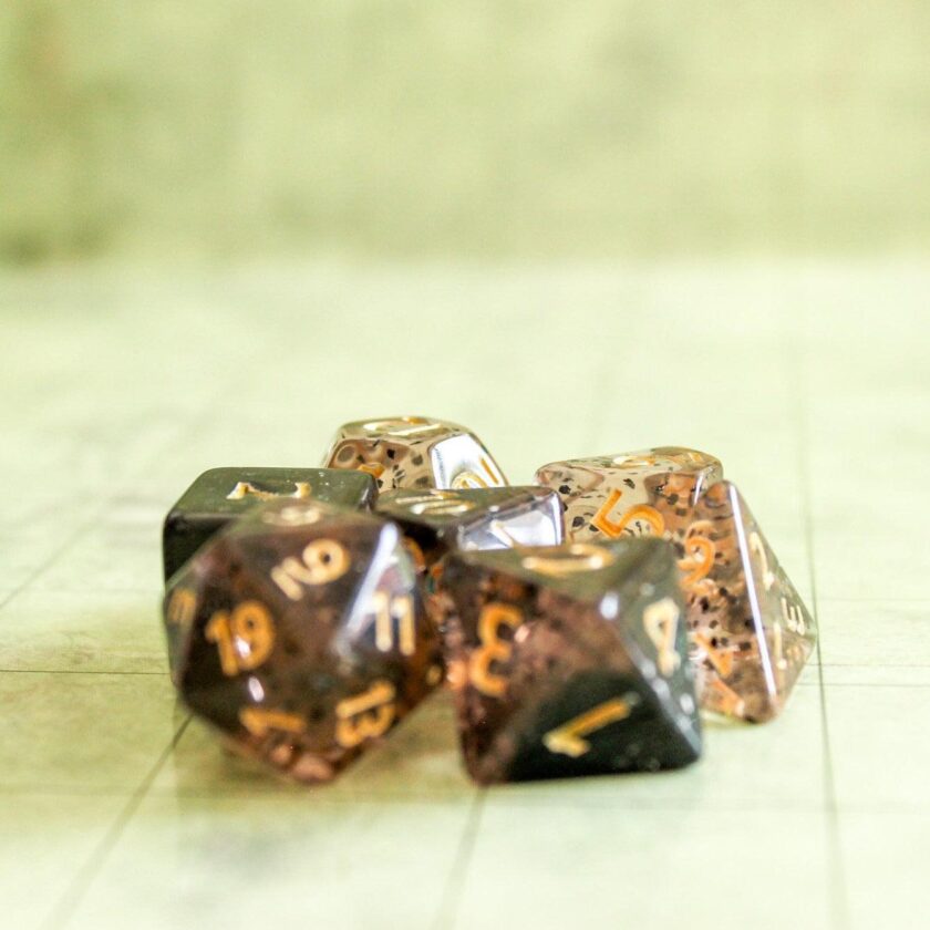 Black Glint Dice Set - Image 5