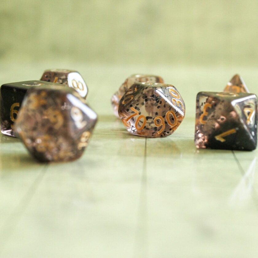 Black Glint Dice Set - Image 6