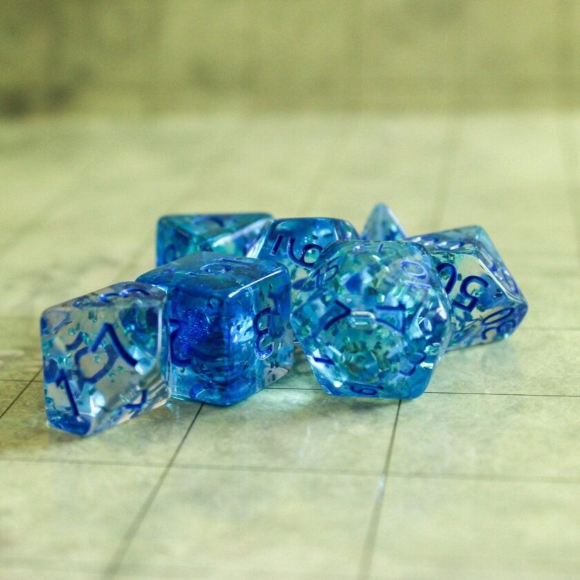 Glint Blue Dice Set - Image 2