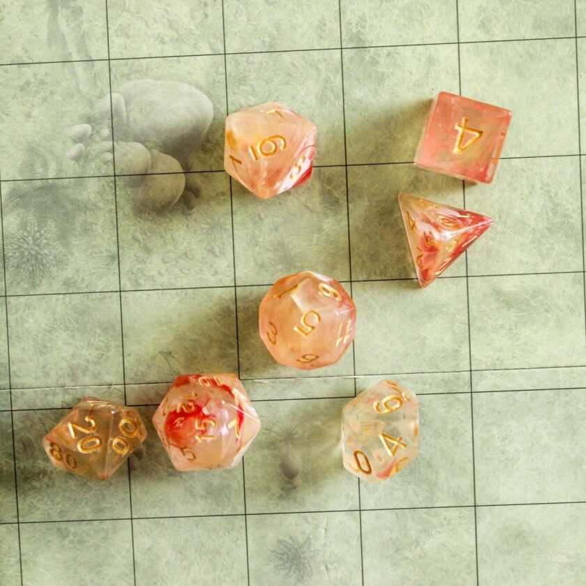 Peach Nebula Dice Set - Image 6