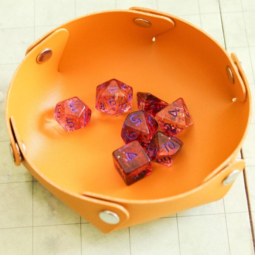 Dark Red Glint DnD Dice Set - Image 3