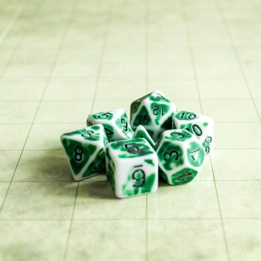 Archaic Light Green Dice Set - Image 3