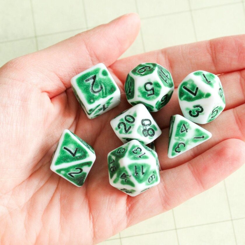 Archaic Light Green Dice Set - Image 5