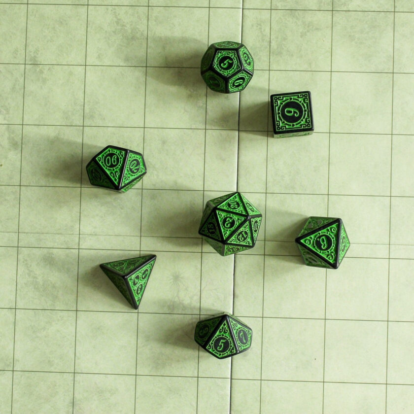 Green Zoltar Dice Set - Image 6