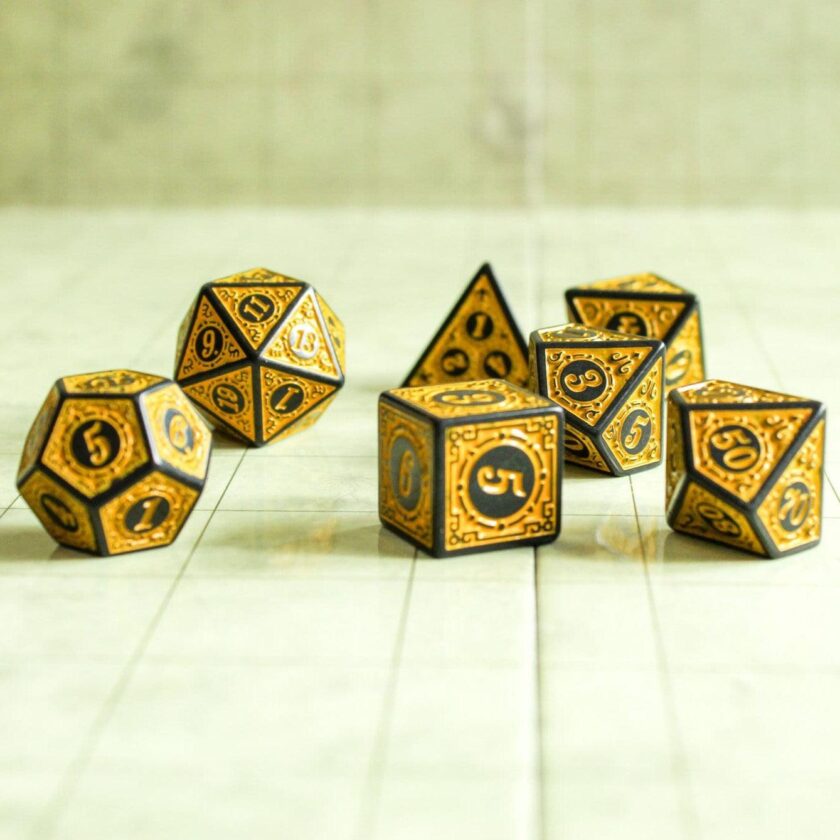 Zoltar Yellow Dice Set