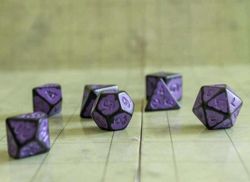 Archaic Dark Purple Dice Set - Image 3