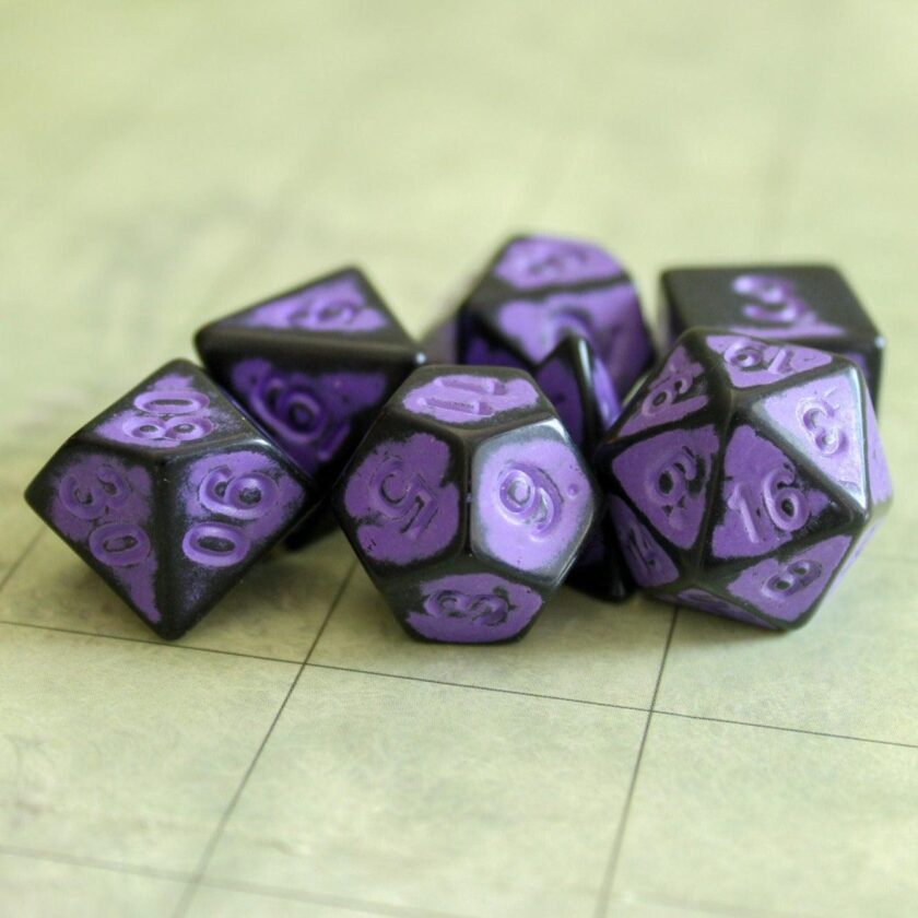 Archaic Dark Purple Dice Set - Image 4