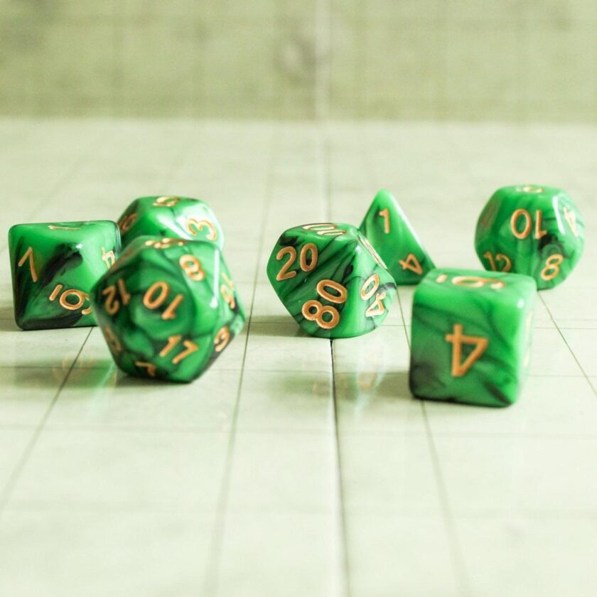 Green Slush Dice Set