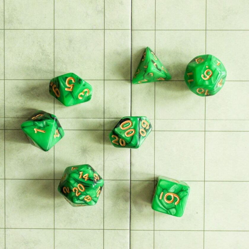 Green Slush Dice Set - Image 7