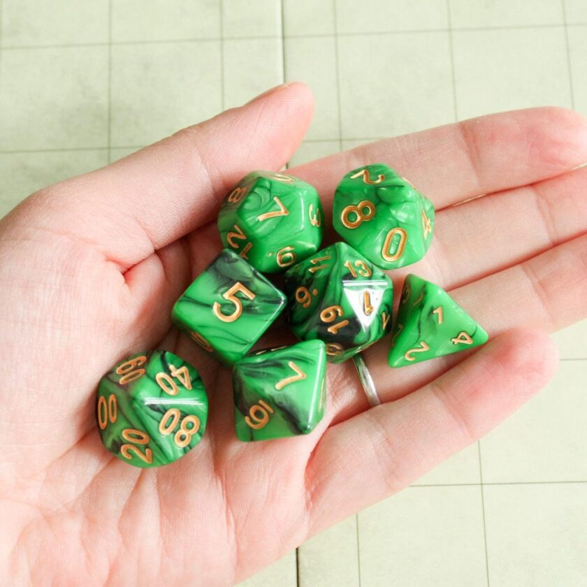 Green Slush Dice Set - Image 5