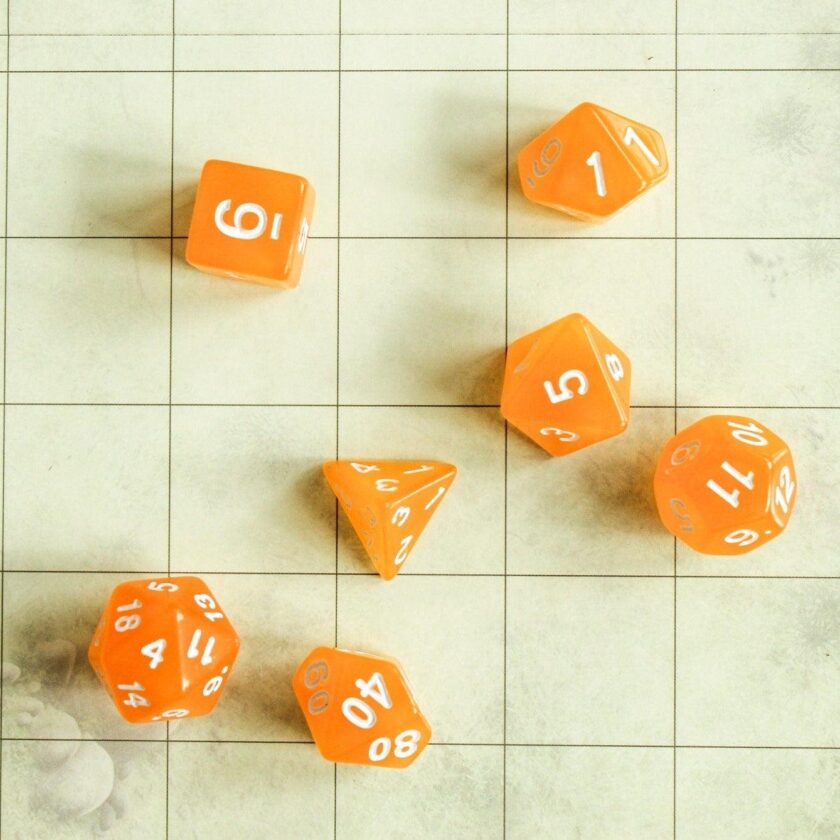 Orange DnD Dice Set - Image 6