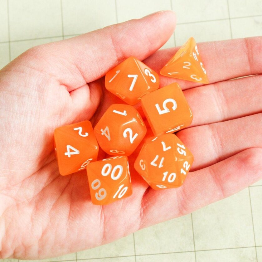 Orange DnD Dice Set - Image 4