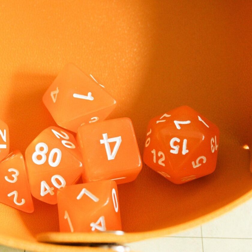 Orange DnD Dice Set - Image 5