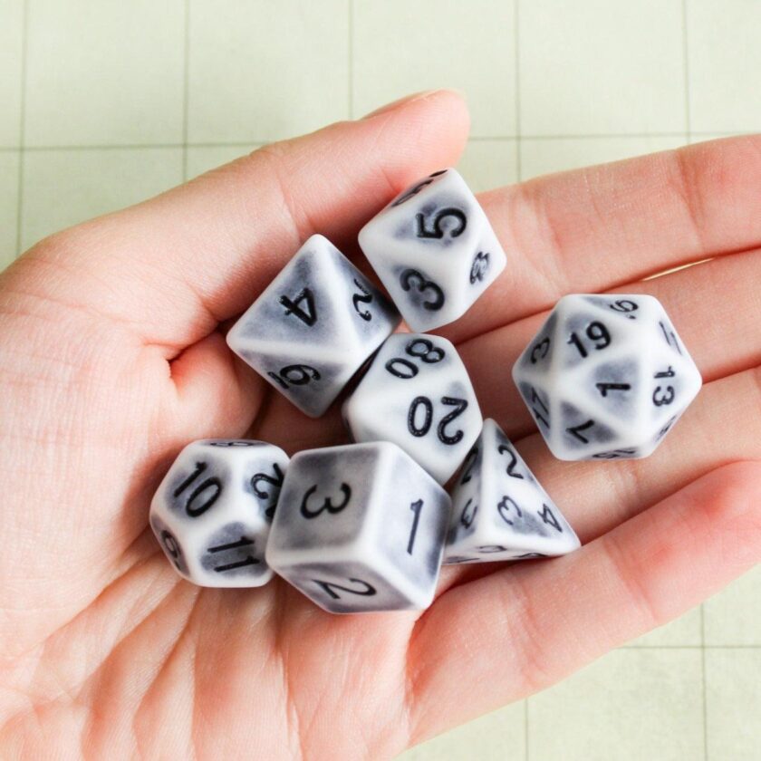 Archaic Grey Dice Set - Image 6