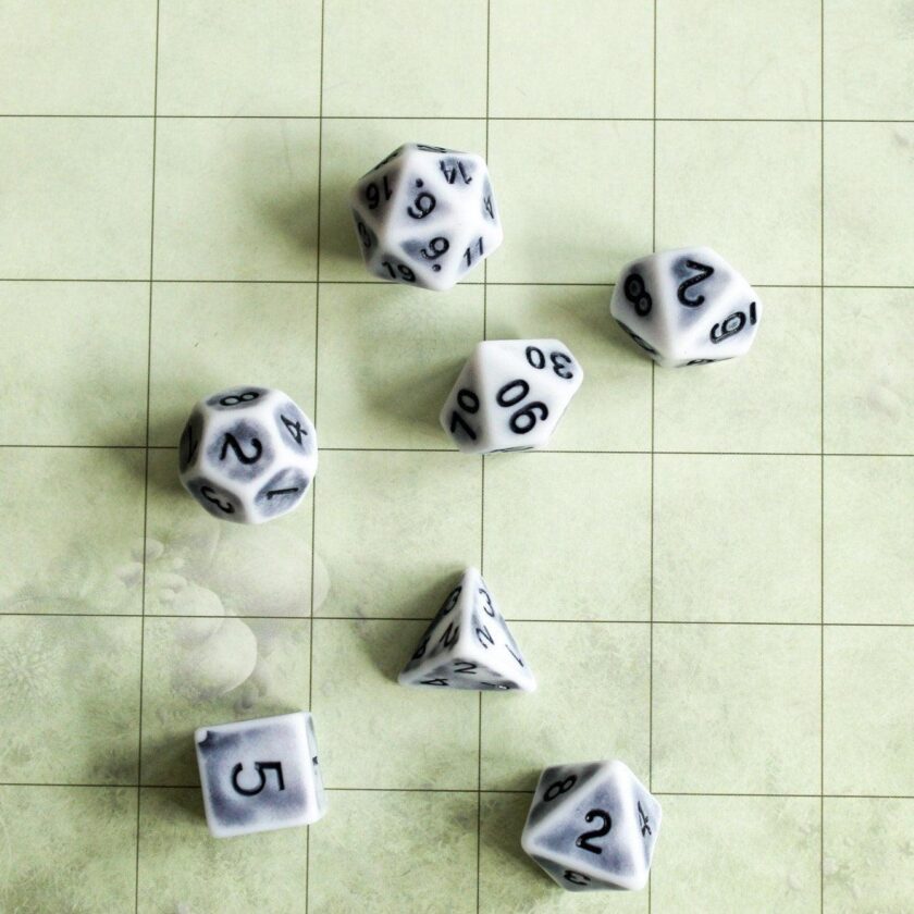 Archaic Grey Dice Set - Image 5