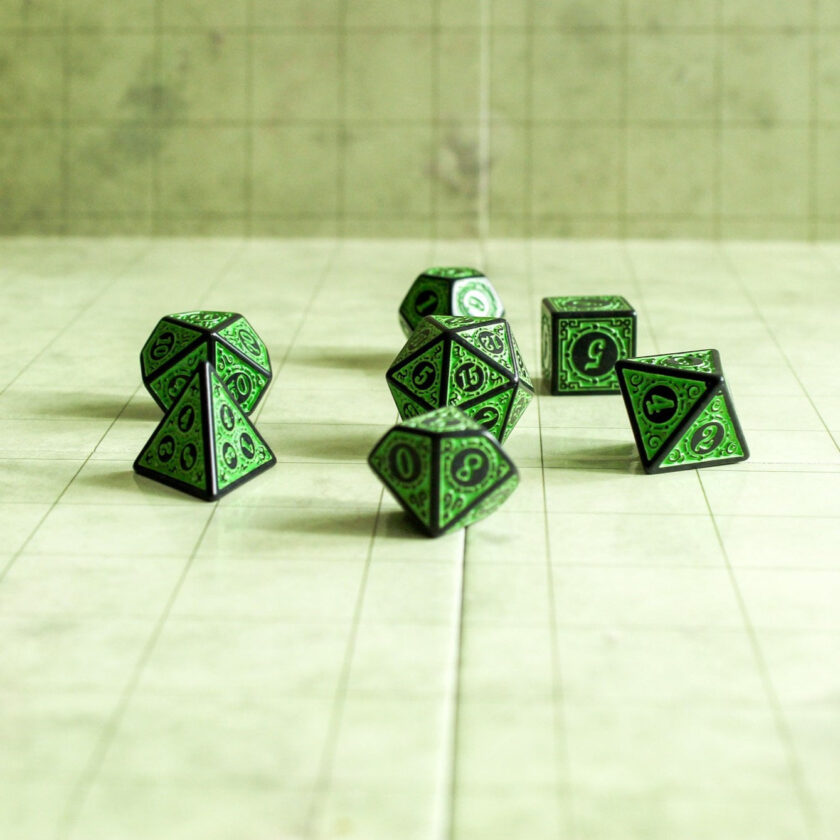 Green Zoltar Dice Set - Image 3